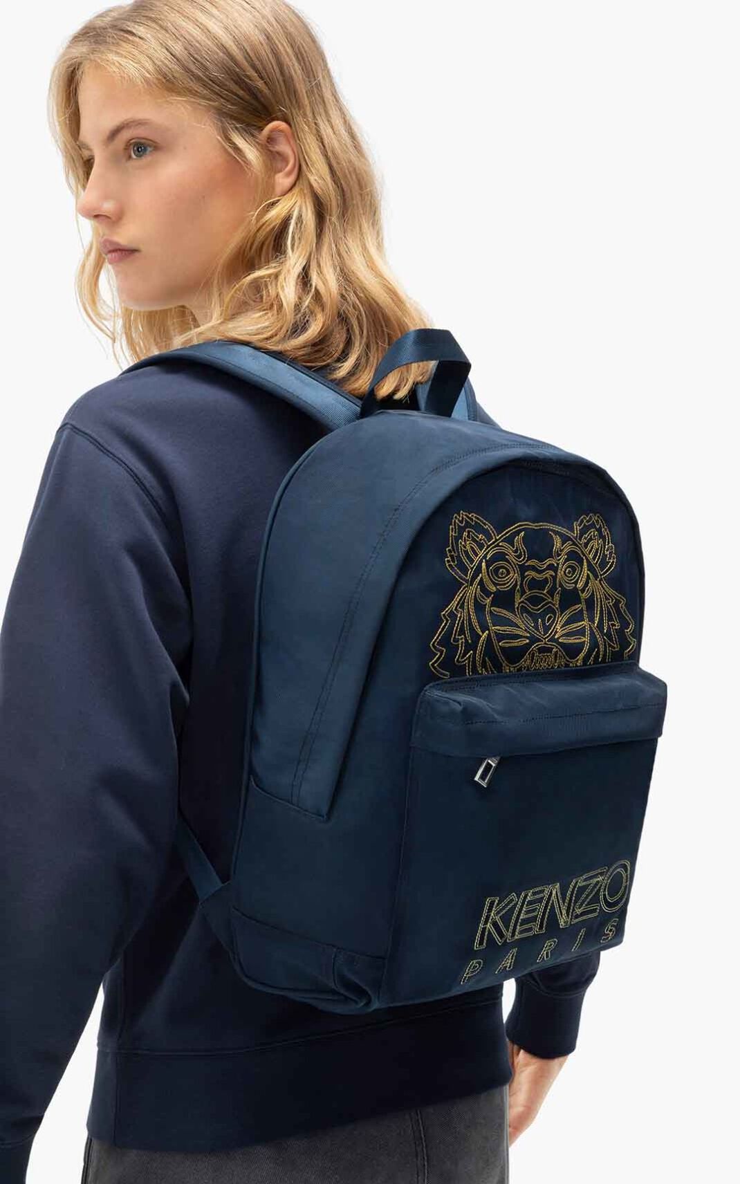 Kenzo Kampus Tiger Hátizsák Férfi Sötétkék Kék | ID.237996